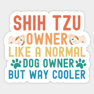 Shih Tzu Owner Sticker